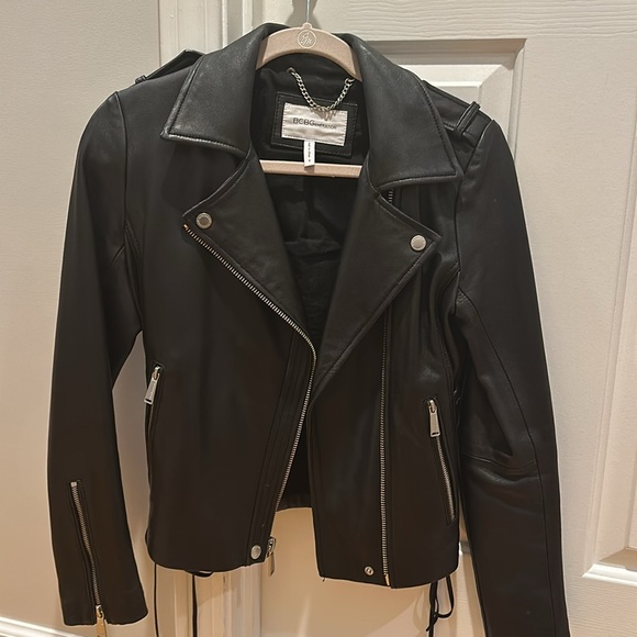 BCBG Generation Leather Jacket - Picture 5 of 7